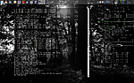 Desktop Screenshot Debian Lenny KDE 3.5 σε HP Compaq 6820s
