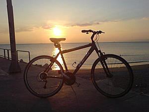 Ενα ταξίδι που συνεχίζεται: το ποδήλατο μου στην παραλιακή.