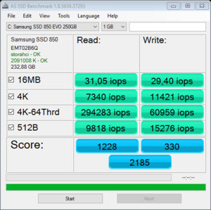 Πατήστε στην εικόνα για να τη δείτε σε μεγέθυνση. 

Όνομα:  as-ssd-bench Samsung SSD 850  2.4.2016 7-39-02 μμ.png 
Εμφανίσεις:  3 
Μέγεθος:  29,4 KB 
ID: 169070