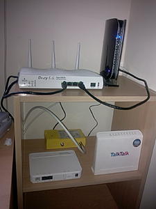 -Cable modem Superhub v1 (Virgin Media) 
-Draytek 2850n 
-Huawei HG612 adsl/vdsl (British Telecommunications) 
-Huawei 532 (TalkTalk)