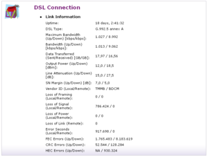 Πατήστε στην εικόνα για να τη δείτε σε μεγέθυνση. 

Όνομα:  Thomson Gateway - DSL Connection.png 
Εμφανίσεις:  17 
Μέγεθος:  22,2 KB 
ID: 111246